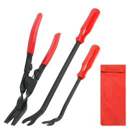 YIDM Demontage Werkzeug Auto Nieten: 3 Stück Türverkleidung Werkzeug, Nagelzieher Entferner Werkzeug, Lösewerkzeug Werkzeug für Autotür Panel Armaturenbrett Abzieher Polster Heavy Duty Entklammerer