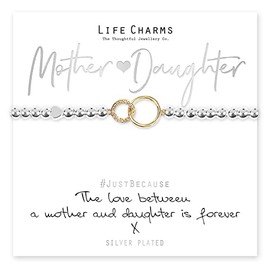 Life Charms Women Jewellery Mother Daughter Love Bracelet Wristband Ladies Gift