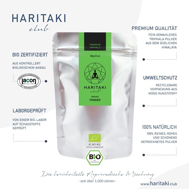 Organic Triphala Powder | Premium Quality - Extra Fine Ground