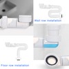1 1/4 Inch Siphon, Space-Saving Siphon, Flexible Drain Hose, 360°