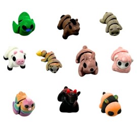 10-Pack Farm Animal 3D Printed Articulated Fidget Figures - Sensory Collectibles for Stress Relief, ADHD, Desk Decor by King Zeeto