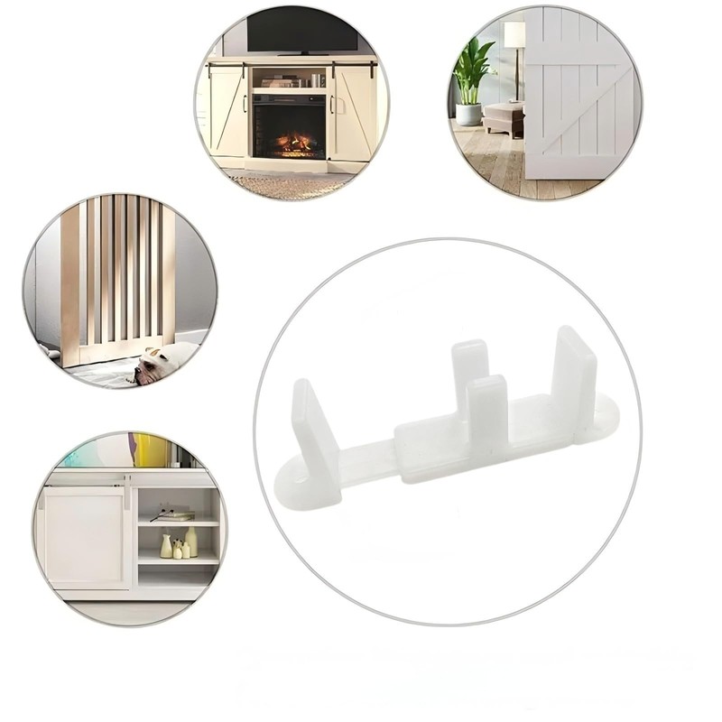 CAMGJORT (5 Pack) N 6761 Adjustable Bypass Sliding Door Guide