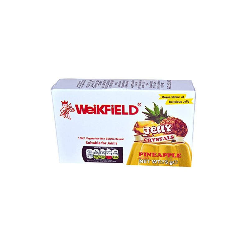 Weikfield Pineapple Flavour Vegetarian Jelly 75g