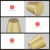 homdiy 10 Pack Gold Knobs Brushed Brass Cabinet Knobs Small
