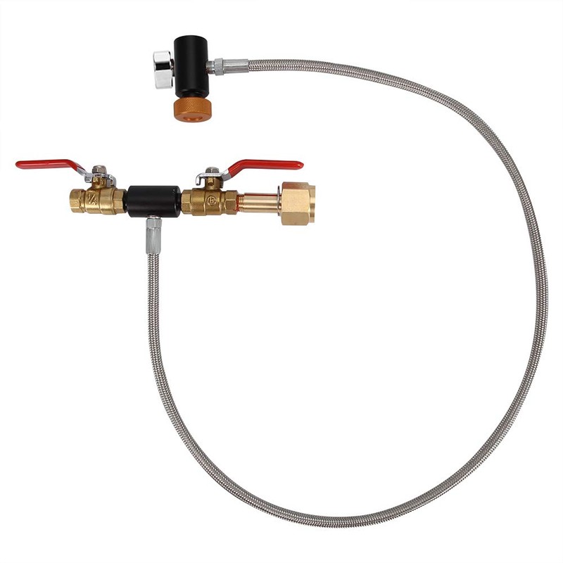G1/2 CO2 Cylinder Refill Adapter with Hose For Filling Tank