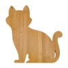 FINGERINSPIRE Cat Shaped Charcuterie Board 11x11.3x0.59inch Cat Wood Cutting Board