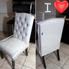 AYNINENG Plastic Dining Chair Protector, Chair Covers with Backrests, Clear