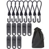 Stretch Cord Tent Clamp, Total 17 Pieces, Tent and Tarp