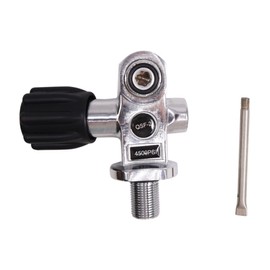 TUDIVING-4500Psi 300Bar Scuba Diving Tank Valve,DIN/Yoke Valve,Diving Cylinder Valve M18*1.5 Thread