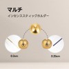 Dostende お香ホルダー 11インチのアッシュキャッチャー付き ウォールナット材と真鍮製スティック香炉 スパ 自宅 瞑想用の洗練されたデザイン