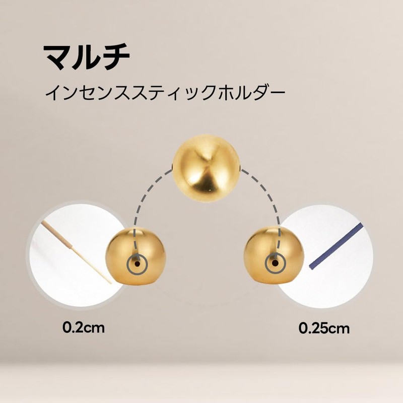 Dostende お香ホルダー 11インチのアッシュキャッチャー付き ウォールナット材と真鍮製スティック香炉 スパ 自宅 瞑想用の洗練されたデザイン
