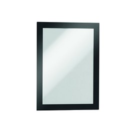 Durable DURAFRAME Magnetic Frame, A5 Format In Black, Pack of 5 Frames, Document Frame for Professional Internal Signage