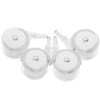 SEWACC 4pcs Universal Baby Walker Replacement Wheels, Plastic Rubber Swivel