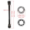 X AUTOHAUX 1 Set 9.5mm Bike Rear Solid Axle with