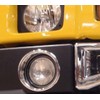 OC Parts Hummer H2 Chrome Fog Lamp Rims/Surrounds 2 Pc. Set - Fits 2003, 2004, 2005, 2006, 2007, 2008, 2009, 2010