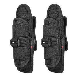 ULTRAFIRE 2PCS Flashlight Holster Torch Pouch for Tactical Torch, Duty Belt Clip Flashlight Holder Case, 360 Degrees Rotatable Nylon Flashlight Pouch
