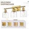 zeyu 27'' Modern Vanity Lights Over Mirror, 4-Light Brushed Gold
