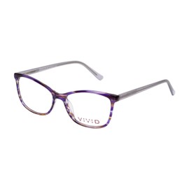 Calabria Vivid Designer Blue Light Blocking Reading Eyeglasses 893 Marble Purple 52 mm +2.00
