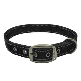 Max and Neo MAX Reflective Metal Buckle Dog Collar - We Donate a Collar to a Dog Rescue for Every Collar Sold