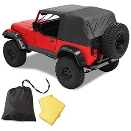 Pavement Ends by Bestop 56811-01 Black Emergency Top for 1992-1995 Wrangler