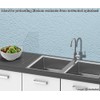 Clearform ML28798 Small Sink Splash Guard with Easy Reach Cutaway,