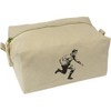 'Vintage Rugby Player Running ' Canvas Wash Bag/Makeup Case (CS00041848)