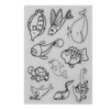 8 Pieces Shrink Wrap Pattern Plastic Art Sheets Cute Animal