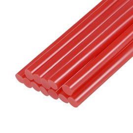 sourcing map Mini Hot Glue Sticks for Glue Gun 0.27-inch x 4-inch Red 12pcs