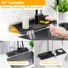 17.7'' Folding Faucet Mat for Kitchen Sink Splash Guard[7° Slope
