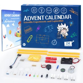 Advent Calendar 2025, 24 Days Christmas Science Experiments Countdown Calendar for Boys Children Who Love Science