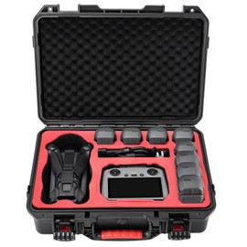 Gaekol Mavic 4 Pro Case, Waterproof Hard Carrying Cases for DJI Mavic 4 Pro Creator/Fly More Combo, Perfect Storage Bag for RC Pro2/RC 2 Remote Controller and Other Drone Accessories (Case Only)