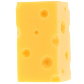 Totority Fake Cheese Model for Food Props Artificial Cheese Decor Kitchen Simulation Cheese Lifelike Cheese Food Shop Cheese Decor Simulation Food Model for Photography Prop (Rectangular)