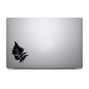 World Design Fern Plant Silhouette Notebook Car Laptop 5.5" (Black)