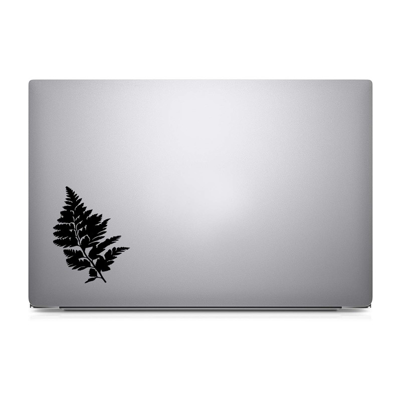 World Design Fern Plant Silhouette Notebook Car Laptop 5.5" (Black)