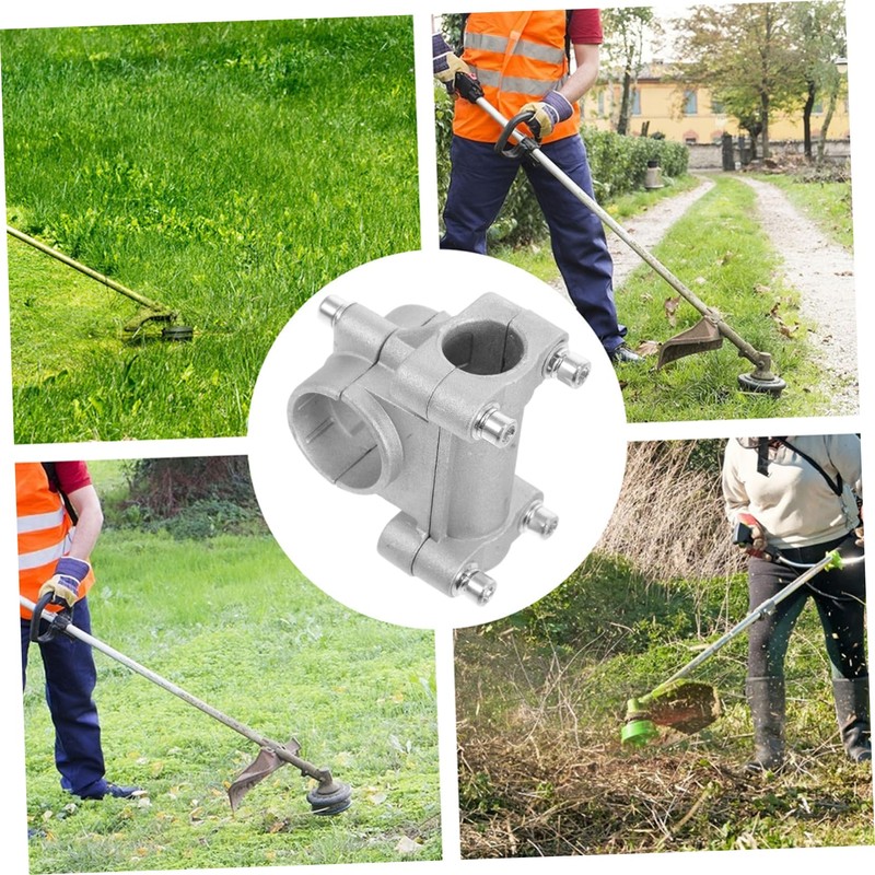 MERRYHAPY Ergonomic 26mm Mower Handle Clamp Push Reel Base for