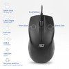 ACT Wired Optical Sensor Mouse - 1000 DPI - USB
