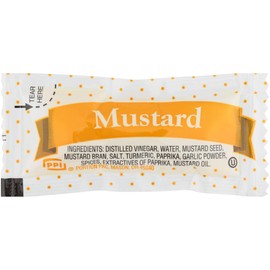 Portion Pack Mustard, 0.19-Ounce Single Serve Packages (Pack of 500)