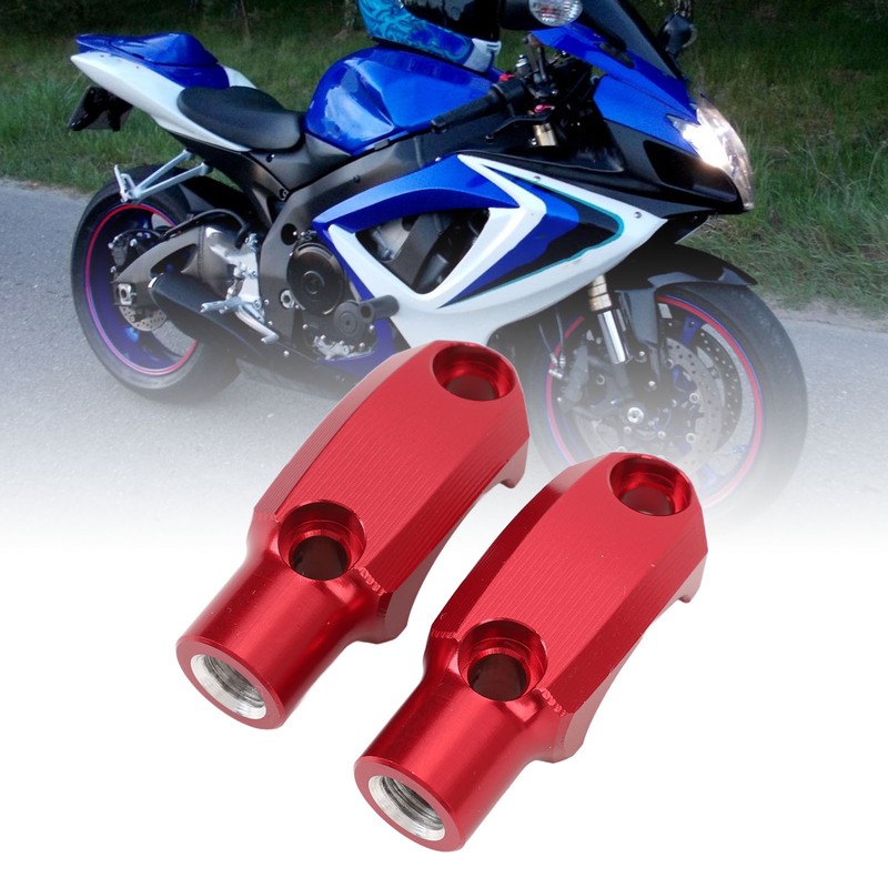 1 Pair Motorcycle Mirror Mount M10 X 1.25 Clockwise Thread
