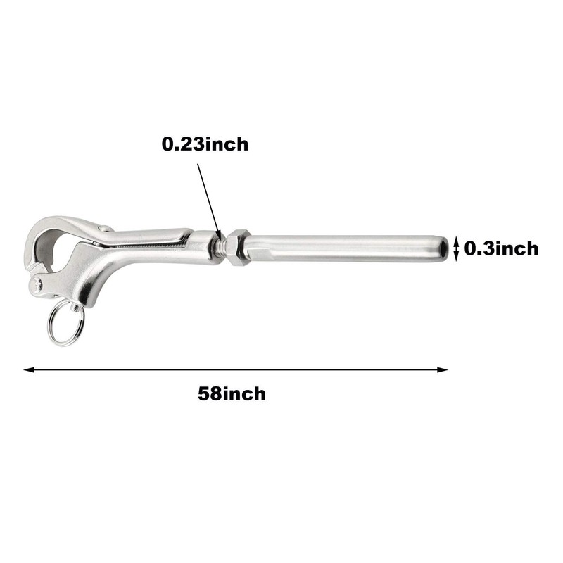 heyous 316 Stainless Steel Quick Release Pelican Hook Shackle Sailing