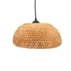 BOURGH GROSSETO Bamboo Lamp, Hanging Lamp with Lampshade, Bamboo, 36