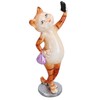 AB Tools Ginger Slim Cat Taking Selfie Picture Ornament Statue