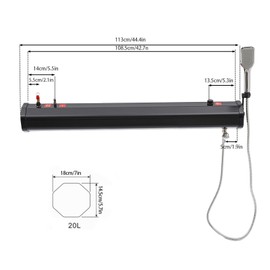 YIYIONCE Pressurized Water Tank 20L Automotive Camping Shower Roof Mounted Road Shower Kit with Water Tank Portable Water Tank for Vehicles, SUVs, RVs | US Stock