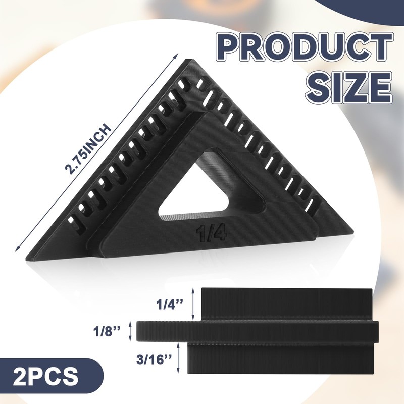 Shimeyao 4 Pcs Trimble Door and Window Casing Reveal Marking