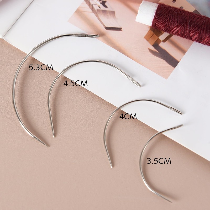 Curved Needle Set, 3.5cm 4cm 4.5cm 5.3cm Curved Sewing Needle