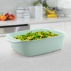 Chantal Classic 8 inch Ceramic Square Baker, 2 quart, Sage