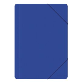 Office Products Document Folder with Elastic Band A4 PP 500 Micron 3 Flaps Blue / Type 3 Flaps / Type with Elastic Band / Material PP / Colour Blue / Format A4 / Dimensions (mm) 240 x 320