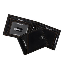 Glamicci Money Clip Wallet for Men | Slim Wallet for Men & RFID Blocking Leather Card Case | Minimalist Wallet for Men (RGTW1HBK), Hunter Black, Free Size, Hunter Black, Minimalist