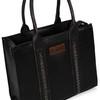 × Wrangler Tote Bag Large Satchel with Zipper Top Handle