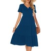Berydress Summer Dresses for Women 2025 Short Sleeve V-Neck Casual