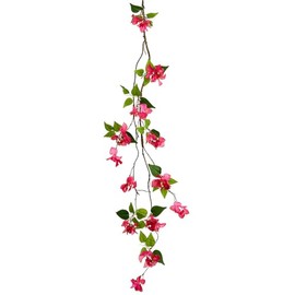 51" Hanging Bougainvillea Silk Flower Vine Stem -Cerise (Pack of 6)
